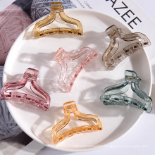 Wholesale Minimalist Elegant Hand Made Hair Accessories Korean Geometric Acrylic Claw Hair Clips